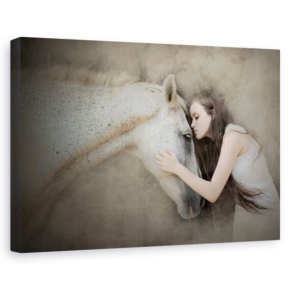 Tablou Canvas - Sarut, Marime: 40 x 60 cm - - Roveli