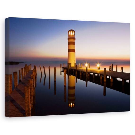 Tablou Canvas - Silueta Farului, Marime: 40 x 60 cm - - Roveli