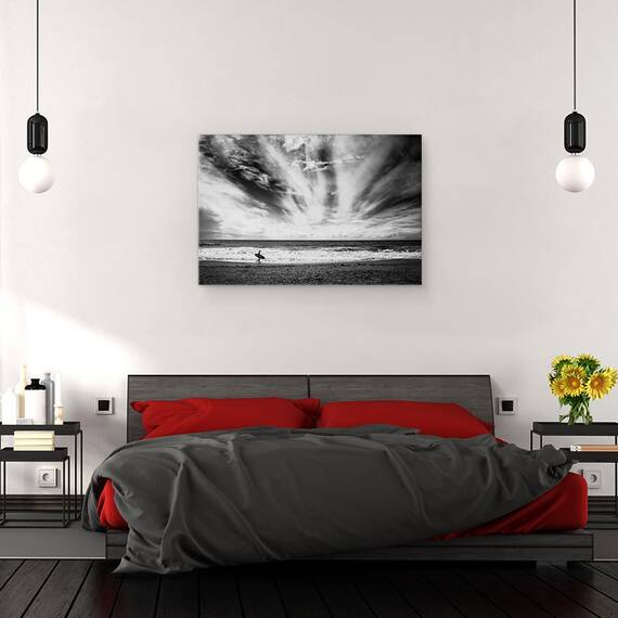 Tablou Canvas - Singuratatea Unui Surfer, Marime: 40 x 60 cm - 3- Roveli