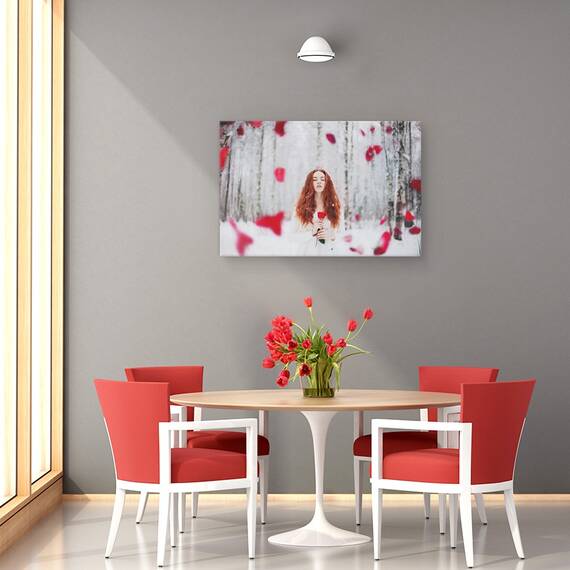 Tablou Canvas - Trandafir, Marime: 40 x 60 cm - 4- Roveli
