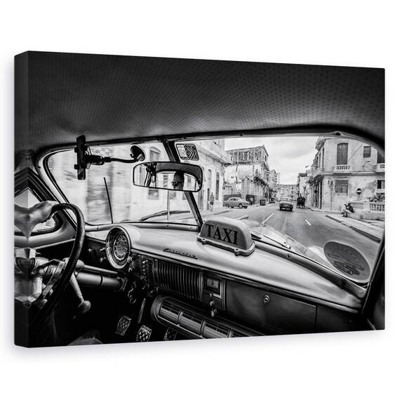 Tablou Canvas - Calatorind Pe Strazile Cubaneze, Marime: 80 x 120 cm - - Roveli