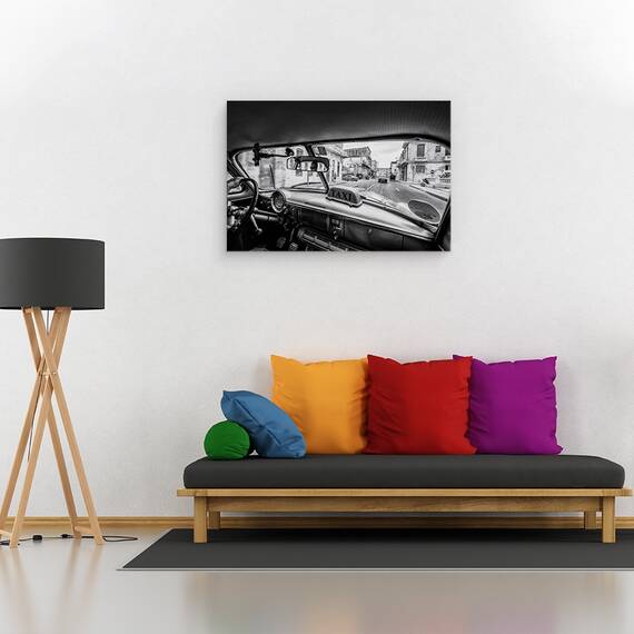 Tablou Canvas - Calatorind Pe Strazile Cubaneze, Marime: 80 x 120 cm - 2- Roveli