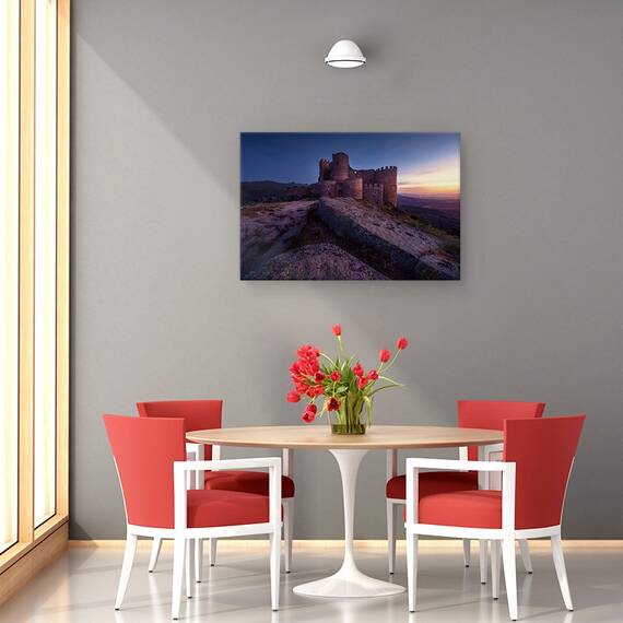 Tablou Canvas - Castelul Aunqueospese, Marime: 80 x 120 cm - 4- Roveli