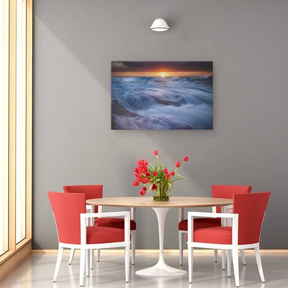 Tablou Canvas - Catifea Albastra, Marime: 80 x 120 cm - 4- Roveli