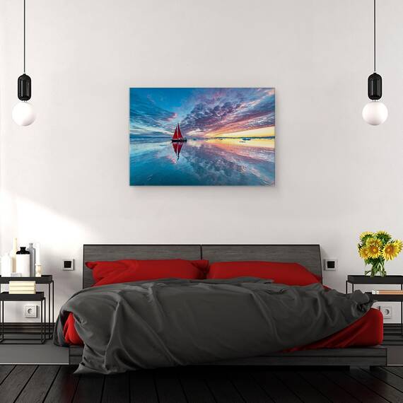Tablou Canvas - Cer De Foc In Groenlanda, Marime: 80 x 120 cm - 3- Roveli
