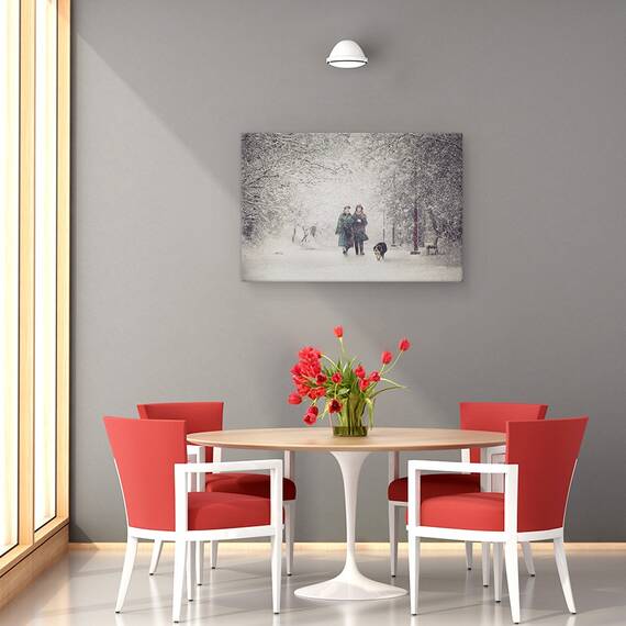 Tablou Canvas - Farmecul Furtunii De Zapada, Marime: 80 x 120 cm - 4- Roveli
