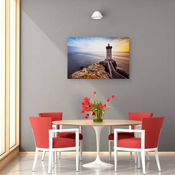 Tablou Canvas - Farul Kermorvan, Marime: 80 x 120 cm - 4- Roveli