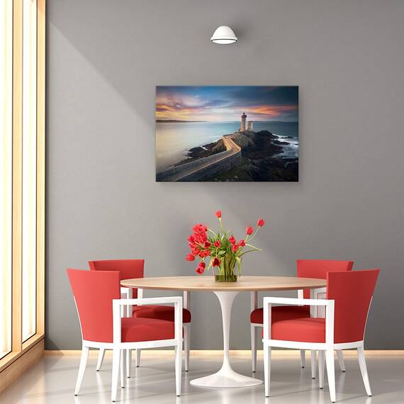 Tablou Canvas - Farul Petit Minou, Marime: 80 x 120 cm - 4- Roveli