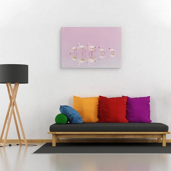 Tablou Canvas - Flamingo, Marime: 80 x 120 cm - 2- Roveli