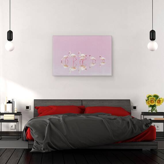 Tablou Canvas - Flamingo, Marime: 80 x 120 cm - 3- Roveli