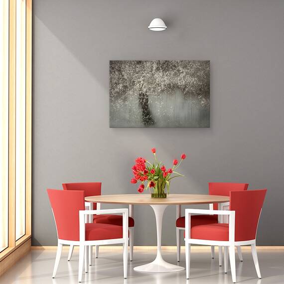 Tablou Canvas - Floare Alba, Marime: 80 x 120 cm - 4- Roveli