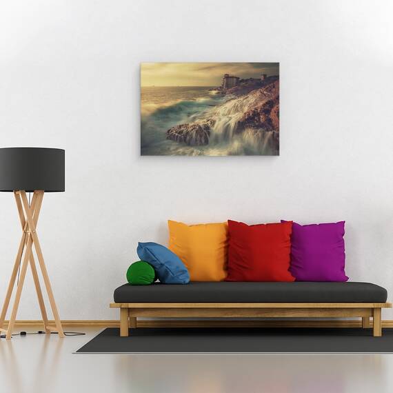 Tablou Canvas - Furtuna De Aur, Marime: 80 x 120 cm - 2- Roveli