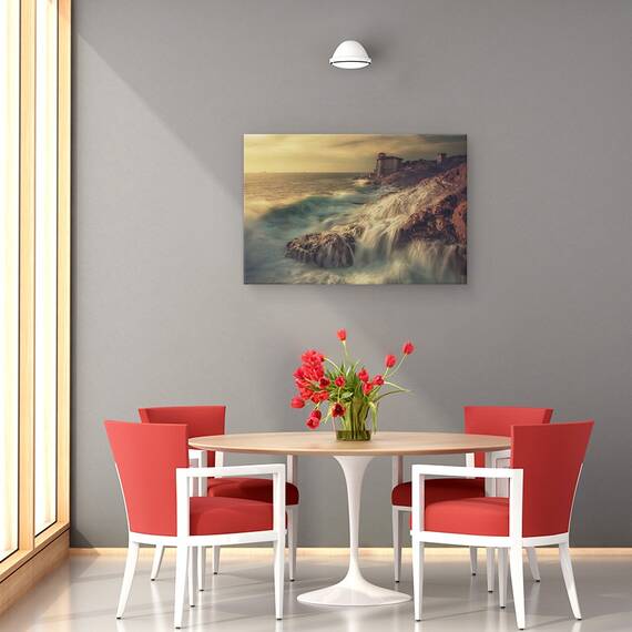 Tablou Canvas - Furtuna De Aur, Marime: 80 x 120 cm - 4- Roveli