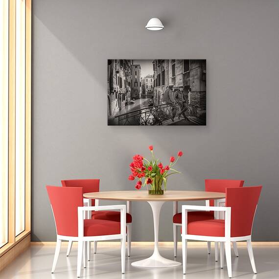 Tablou Canvas - Gondolieri, Marime: 80 x 120 cm - 4- Roveli