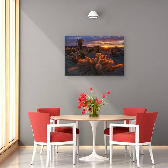 Tablou Canvas - Gradina Cholla, Marime: 80 x 120 cm - 4- Roveli