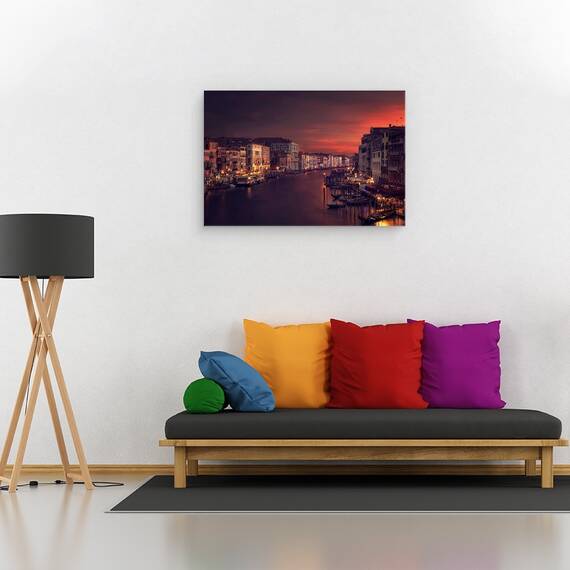 Tablou Canvas - Gran Canal, Marime: 80 x 120 cm - 2- Roveli