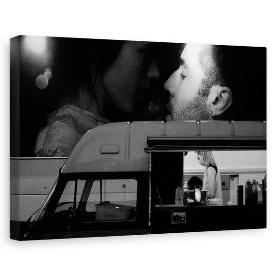 Tablou Canvas - La Paris, Marime: 80 x 120 cm - - Roveli