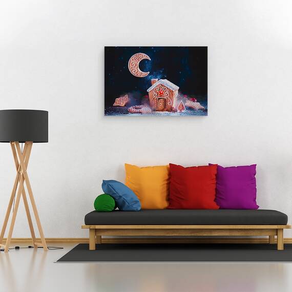 Tablou Canvas - Luna De Iarna, Marime: 80 x 120 cm - 2- Roveli
