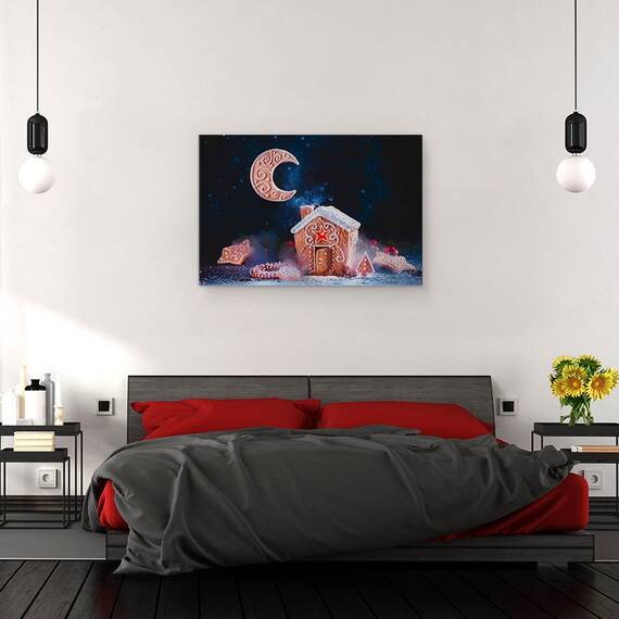 Tablou Canvas - Luna De Iarna, Marime: 80 x 120 cm - 3- Roveli
