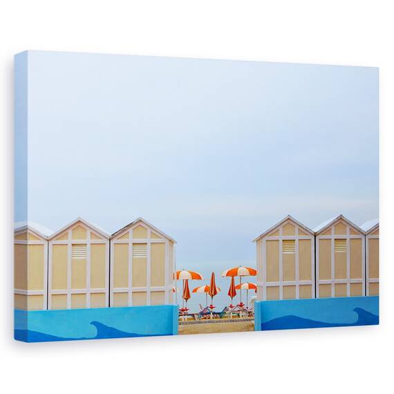 Tablou Canvas - Ombrelloni, Marime: 80 x 120 cm - - Roveli