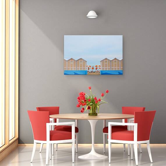Tablou Canvas - Ombrelloni, Marime: 80 x 120 cm - 4- Roveli