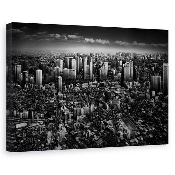 Tablou Canvas - Plimbare In Shinjuku, Marime: 80 x 120 cm - - Roveli