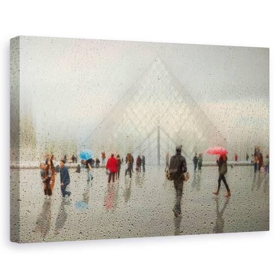 Tablou Canvas - Ploaie In Paris, Marime: 80 x 120 cm - - Roveli