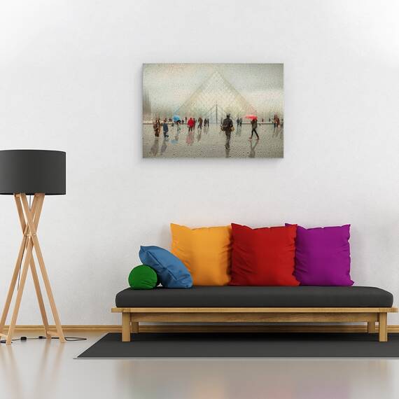 Tablou Canvas - Ploaie In Paris, Marime: 80 x 120 cm - 2- Roveli