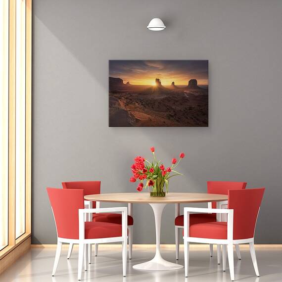 Tablou Canvas - Rasarit Monumental, Marime: 80 x 120 cm - 4- Roveli