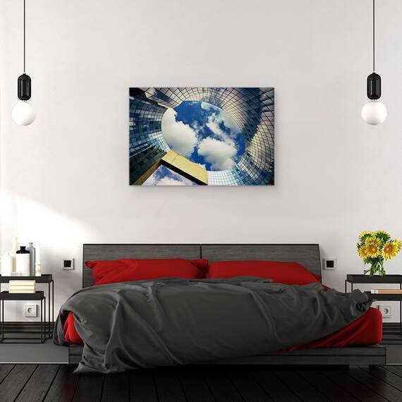 Tablou Canvas - Sticla Si Cer, Marime: 40 x 60 cm - 2- Roveli