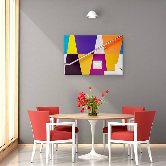 Tablou Canvas - Urcand Treptele Curcubeului, Marime: 80 x 120 cm - 4- Roveli