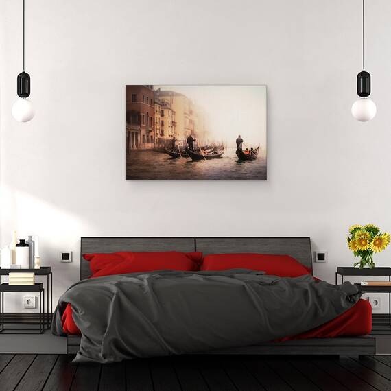 Tablou Canvas - Venetia In Ceata, Marime: 80 x 120 cm - 3- Roveli