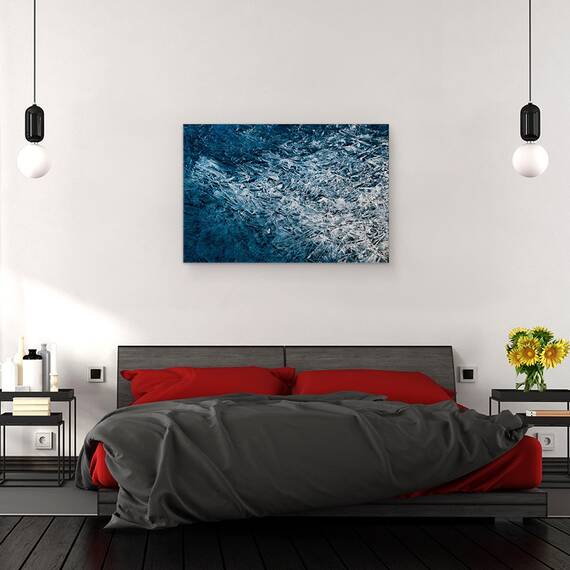 Tablou Canvas - Albastru Plin De Spirit, Marime: 80 x 120 cm - 3- Roveli