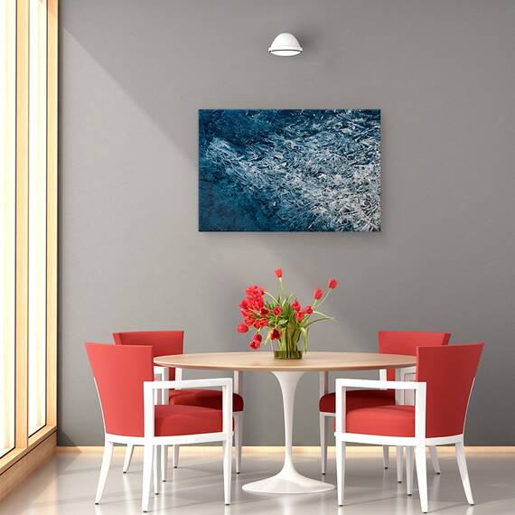 Tablou Canvas - Albastru Plin De Spirit, Marime: 80 x 120 cm - 4- Roveli