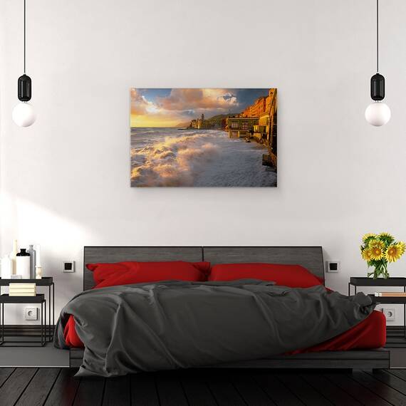 Tablou Canvas - Camogli, Marime: 80 x 120 cm - 3- Roveli