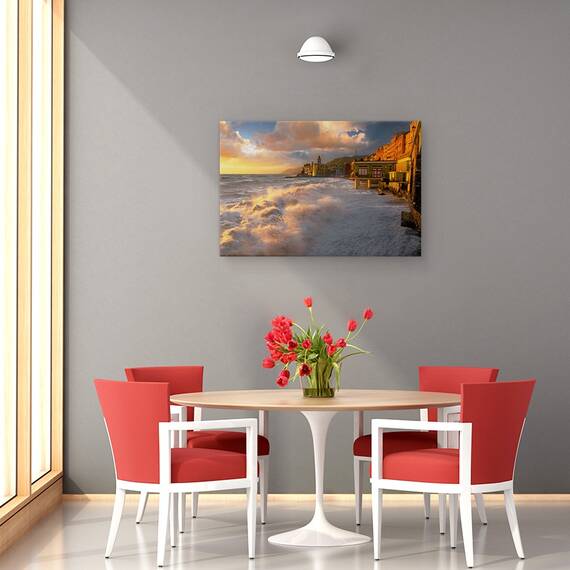 Tablou Canvas - Camogli, Marime: 80 x 120 cm - 4- Roveli