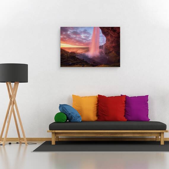 Tablou Canvas - Cascada Inflacarata, Marime: 80 x 120 cm - 2- Roveli