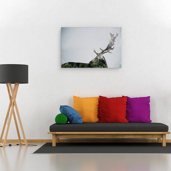 Tablou Canvas - Corn De Cerb, Marime: 80 x 120 cm - 2- Roveli