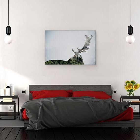 Tablou Canvas - Corn De Cerb, Marime: 80 x 120 cm - 3- Roveli