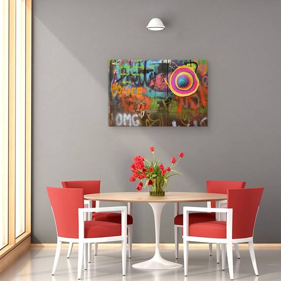 Tablou Canvas - Culori Stradale, Marime: 80 x 120 cm - 4- Roveli
