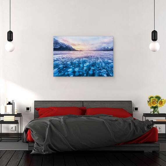 Tablou Canvas - Curent De Zapada Peste Lacul Arbraham, Marime: 80 x 120 cm - 3- Roveli