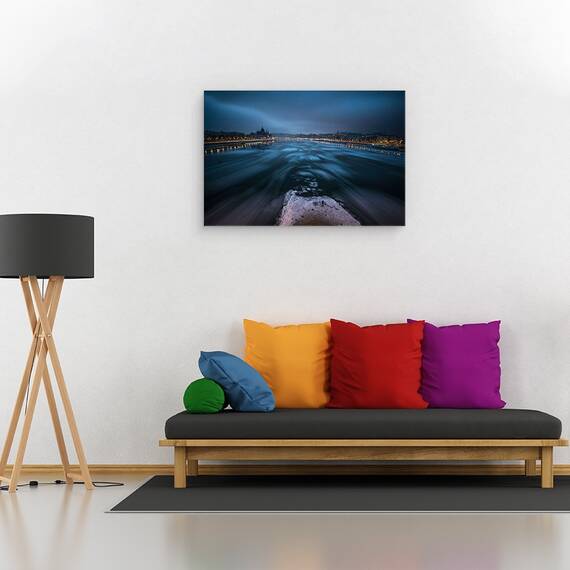 Tablou Canvas - Dimineata De Iarna In Budapesta, Marime: 80 x 120 cm - 2- Roveli