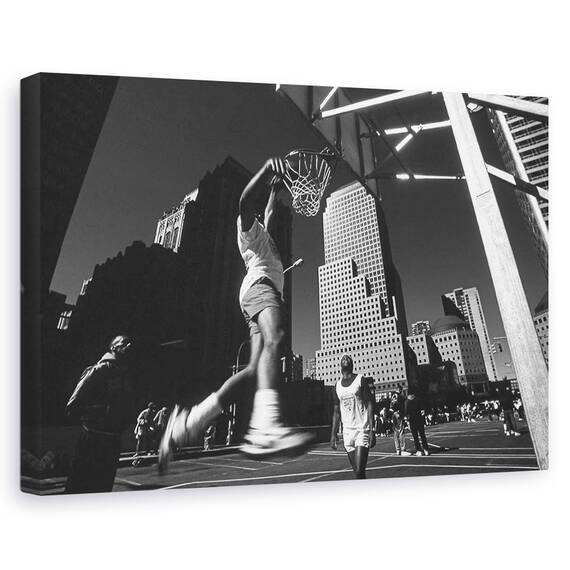 Tablou Canvas - Dunking, Marime: 80 x 120 cm - - Roveli