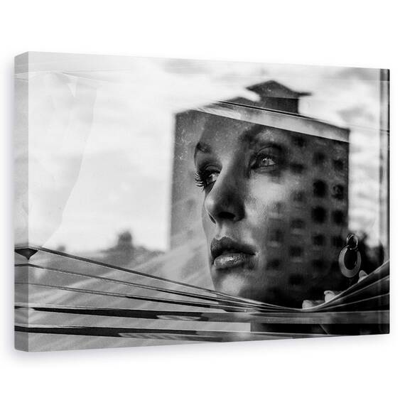 Tablou Canvas - Fereastra, Marime: 80 x 120 cm - - Roveli