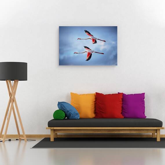 Tablou Canvas - Flamingo Mai Mari, Marime: 80 x 120 cm - 2- Roveli