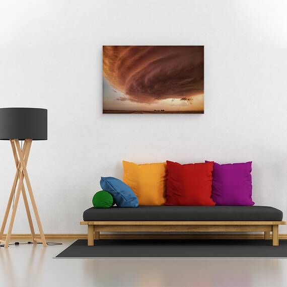 Tablou Canvas - Furtuna Roz, Marime: 80 x 120 cm - 2- Roveli
