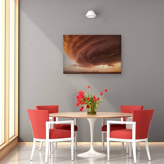 Tablou Canvas - Furtuna Roz, Marime: 80 x 120 cm - 4- Roveli