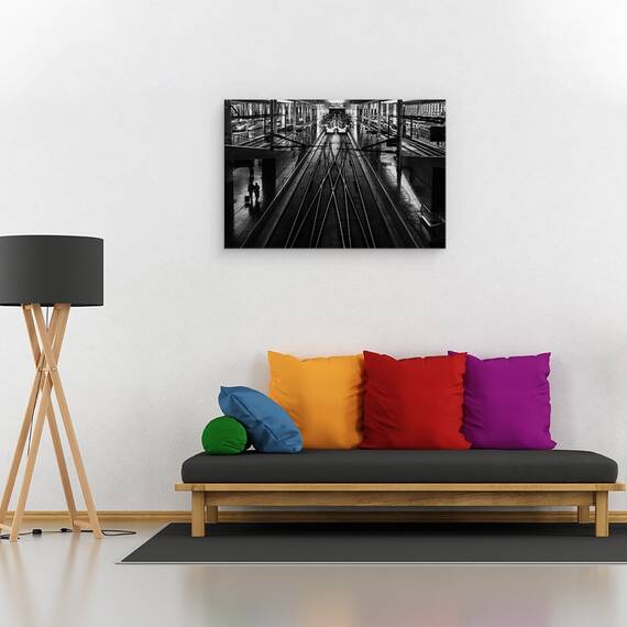 Tablou Canvas - Gara, Marime: 80 x 120 cm - 2- Roveli