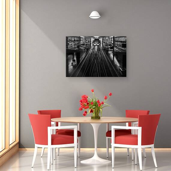Tablou Canvas - Gara, Marime: 80 x 120 cm - 4- Roveli