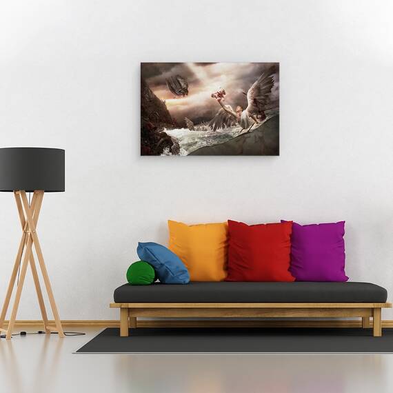 Tablou Canvas - Golful Ingerilor, Marime: 80 x 120 cm - 2- Roveli